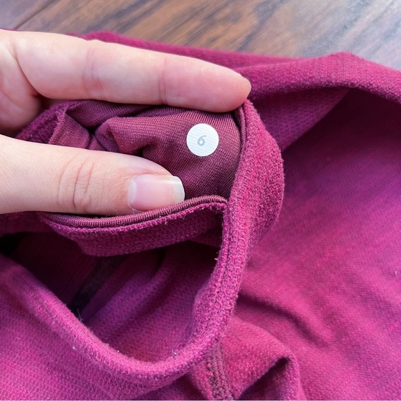 Lululemon • Wunder Under Pant legging Luon Pique maroon Rust Berry Bumble - Picture 7 of 12